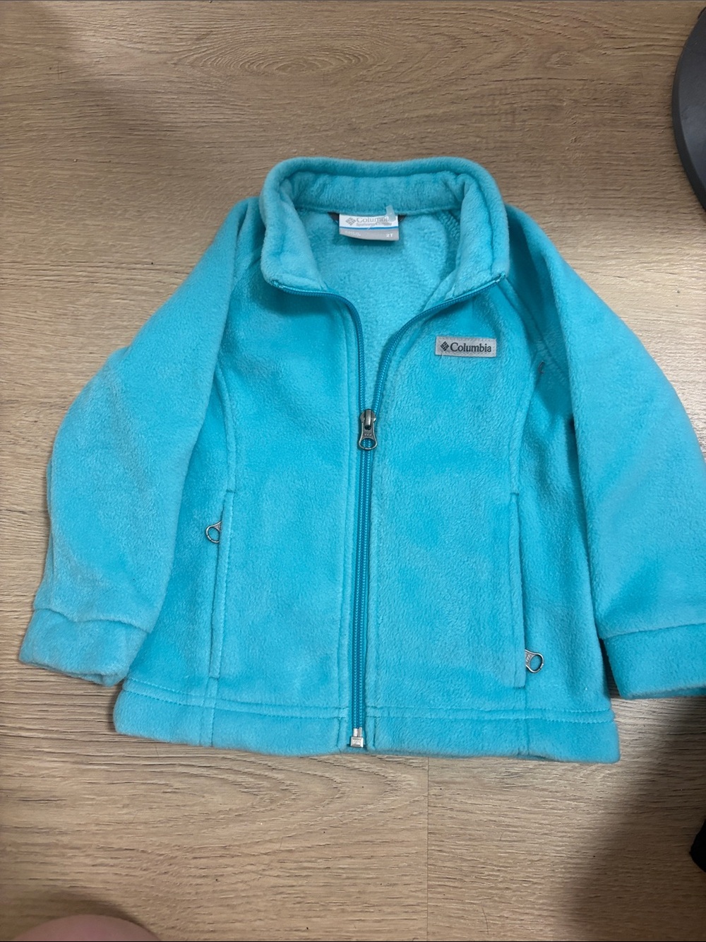 Columbia Bright Turquoise Full-Zip Fleece Jacket